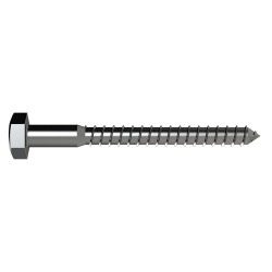 M12x100mm Stainless Steel T316 Coach Screw