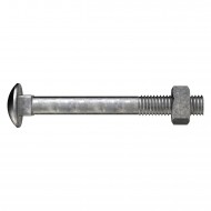 M10x75mm Galvanised Cup Head Bolt/Nut