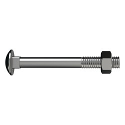 M12x120mm Stainless Steel T316 Cup Head Bolt/Nut