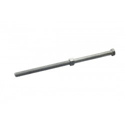 M12x240mm Galvanised Engineer Bolt/Nut - Extra Thread