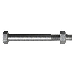 M10x160mm Galvanised Engineer Bolt/Nut