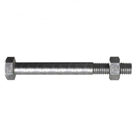 M12x260mm Galvanised Engineer Bolt/Nut 