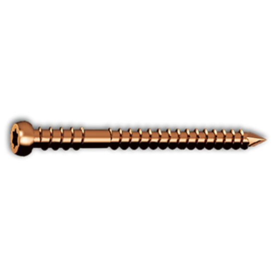Bremick Ultrafast Decking Screw 10g x 60mm Trim Head S/S T304 Bronze Qty:500