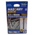 Bremick Masonry Screw 6.5 x 45mm B8 Galvanised CSK T30 - Qty: 50