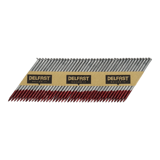 Delfast 65 x 2.87mm Ring Galvanised D-Head Nails + Fuel Pack - Box 3000
