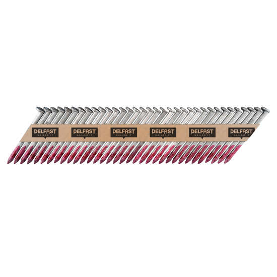 Delfast 65 x 3.1mm Ring Galvanised Round Head Nails + Fuel Pack - Box 1000