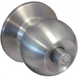 Miles Nelson Cirque Brushed Stainless Door Knob - Privacy Latch