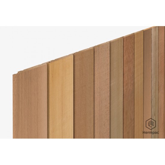 Hermpac HP52 200x25mm Western Red Cedar Shiplap Weatherboard Ex AF BSF Random - Per Meter