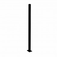 Guardian Flanged Post Black 50x50x1.0m - Each