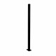 Guardian Flanged Post Black 50x50x1.0m - Each