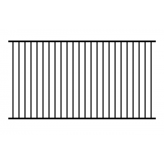 Guardian Pool Fence Panel 2450x1200mm  Black - each