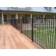 Guardian Flanged Post Black 50x50x1.3m - Each