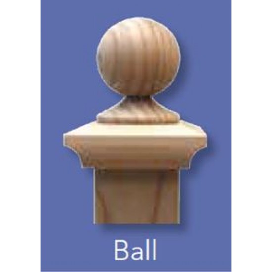 Fence Post Cap 100x100mm - Classic Ball