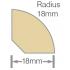 Mould No2 Quad H3.1 RAD FJ Pre-Primed 18mm - Per Meter