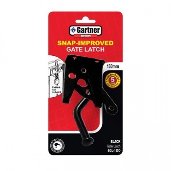 Gartner Gate Latch Snap Improved Zinc Plated Black - Each