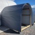 KITSET Half Round Shed - Coloursteel 2.4m x 2.4m long x 2.4m high Open Front