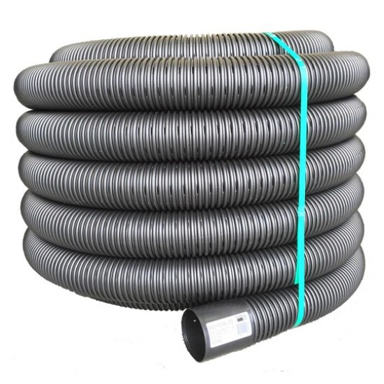 Black Snake Drainage Coil 110mm x 30m - Slotted