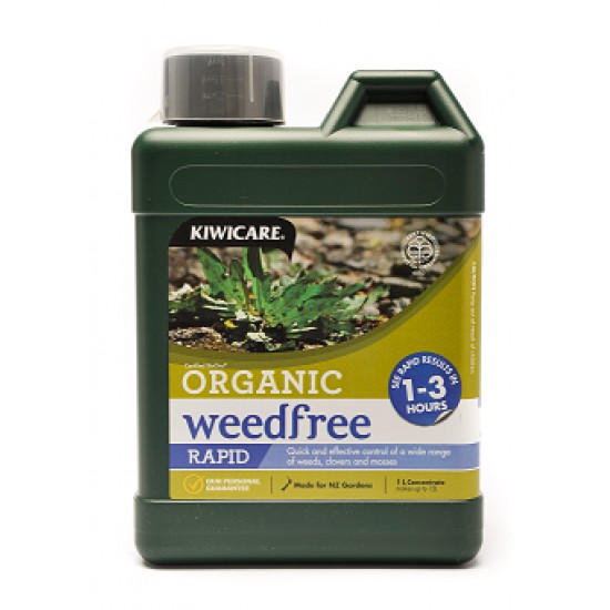 Kiwicare Organic Weedfree Rapid - 1L Concentrate