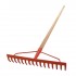 Atlas Trade FSC Hardwood Handled 16T Braced Garden Rake