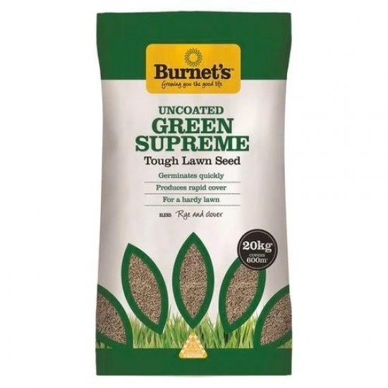Green Supreme Uncoated Lawn Seed - 20kg