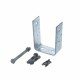 Bowmac B25 Galvanised Post And Bearer Bracket
