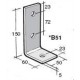 Bowmac B51 Angle Bracket (No Gusset) - Galvanised