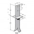 Bowmac BS197 Post And Bearer Bracket - Stainless Steel 