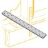 Lumberlok Sheet Brace Strap 300mmx25mmx1mm - Galvanised