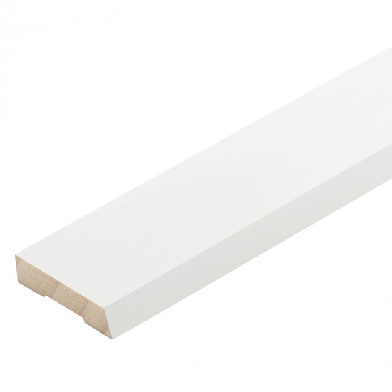 Mould No20PP 60x10mm Single Bevelled Architrave RAD FJ Gesso - 5.4m