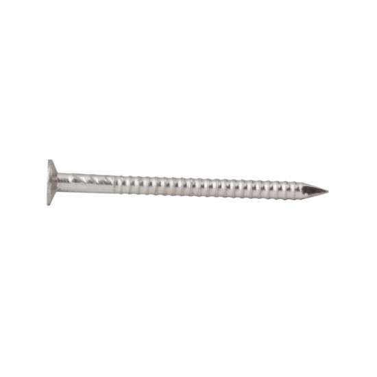 Nail 100 x 4.0mm Stainless Steel Flat Head Annular Grooved - 2kg
