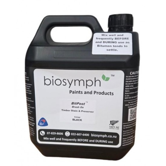 BitPost Brush On Post & Rail Fence Stain & Preserver - 4L
