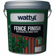 Wattyl Fence Finish Paint Low Sheen 10 Litre - Ebony