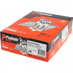 Paslode Impulse 90x3.15mm Bright D-Head Qty: 3000