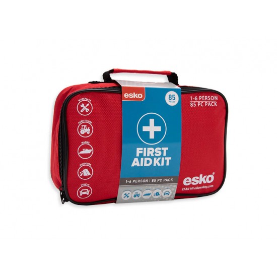 Esko First Aid Kit  85 Items - 1-6 Perso Esko First Aid Kit  85 Items - 1-6 Person
