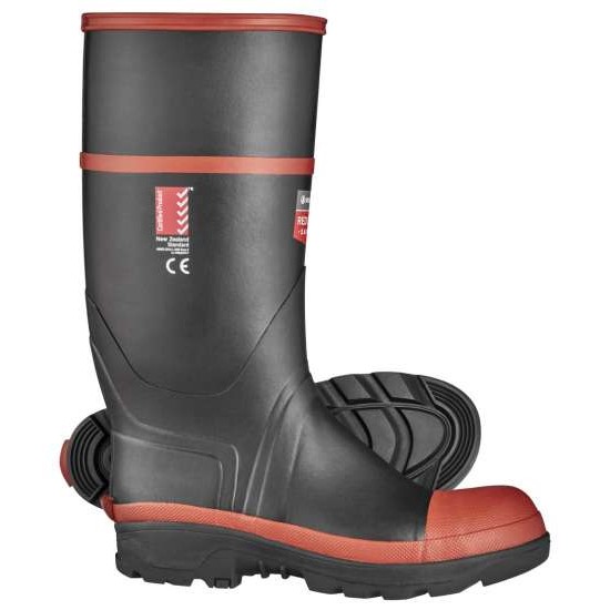 Red Band Safety Gumboot Knee Length - Size 11