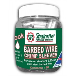 Strainrite Barbed Wire Crimp Sleeves 2.5mm (Pottle 50)