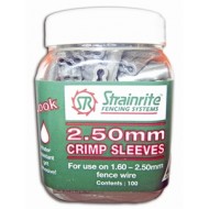 Strainrite Crimp Sleeves 2.5mm (Pottle 100)