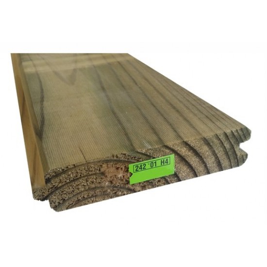 200x50mm H4 No2 Rail Rad Tongue and Groove - 6.0m