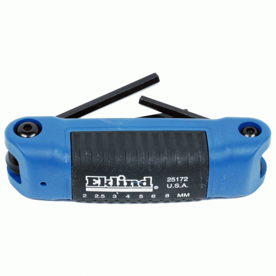 Eklind 7pc Ergo-Fol Hex Key Set (Metric) - 2mm - 8mm
