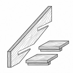 Stair Stringer Set H4 2 Step 200x50mm