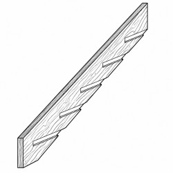 Stair Stringer Set H4 5 Step 200x50mm