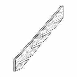 Stair Stringer Set H4 8 Step 200x50mm
