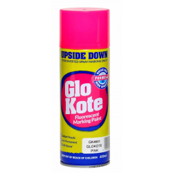 GloKote Upside Down Marking Spray Fluorescent Pink 312g