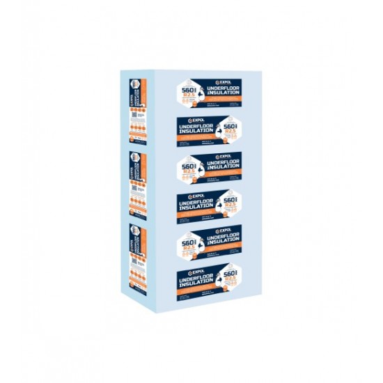 Expol Underfloor R2.5 1200 x 560 x 100mm * BLUE BAG * (5 Panels / 3.36m2)