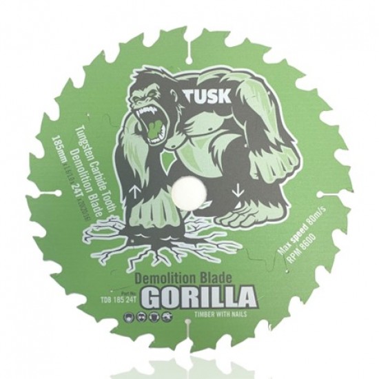 Tusk TCT Demolition Blades 165 x 1.6/1.0 x 20T x 20/16