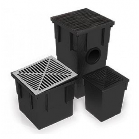 Pit and Sump 250x250x285mm Deep Base and Grate - Each