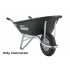 Greens Poly Contractor Wheelbarrow - Black